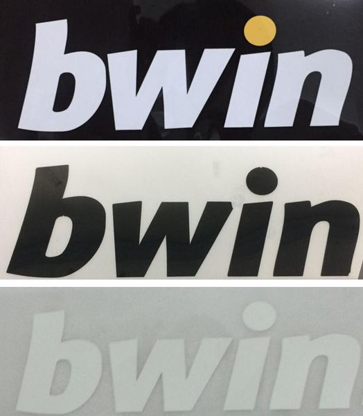 

Печать логотипа Bwin на футбольном свитере Спонсор клуба Реал Мадрид напечатал нак