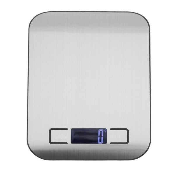 

kitchen scales lcd digital electronic scale stainless steel food diet jewelry baking weighing balance libra 5000g/1g