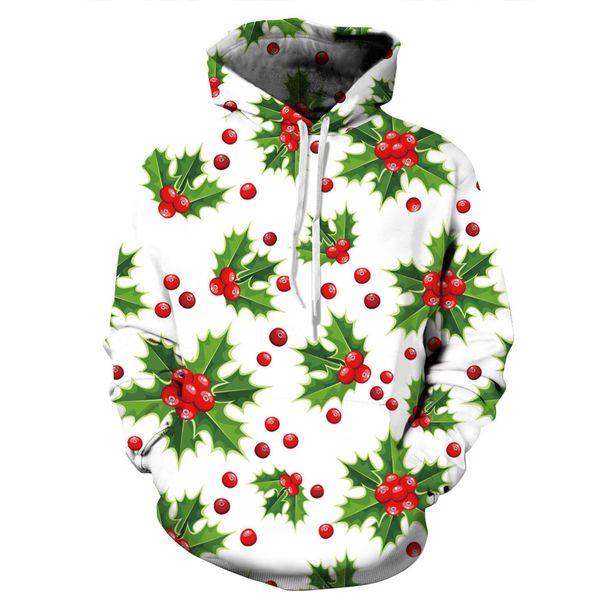 

white 3d chirstmas hoodies men women sweatshirt 2018 fahsion casual streetwear hoodie tracksuit men harajuku hip hop hoody man, Black