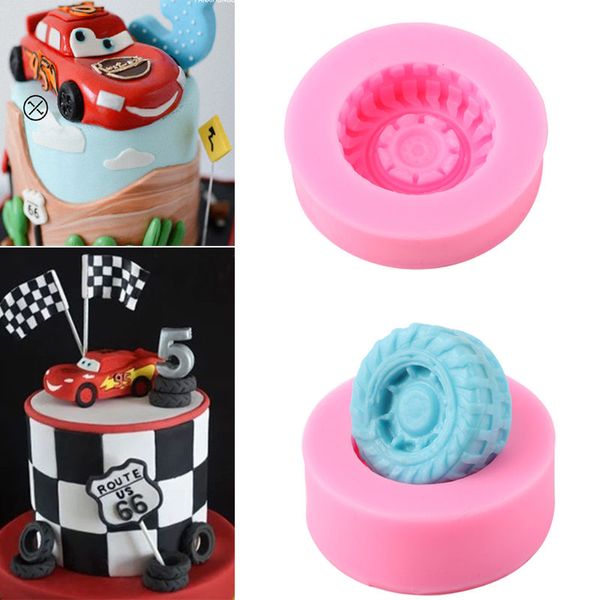 

3d car tires silicone fondant mold cake decorating baking sugarcraft mould tools baking tools for cakes