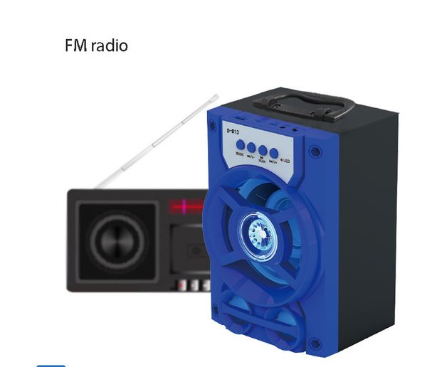 

d-b13 portable outdoor high power bluetooth speaker fm radio tf usb player stereo wireless super bass loudspeakers