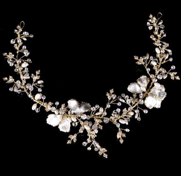 

hair accessories, bride jewelry, gold and silver pearl water drill, bridal head, headband, p studio, styling accessories, Slivery;golden
