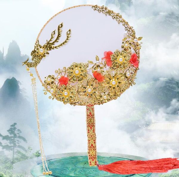 

2018 wedding wedding bridal group fan holding chinese classical palace style fan wedding decoration chinese style