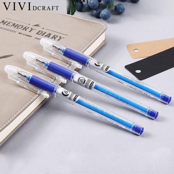 

vividcraft 1x 0.5mm black eraser ink erasable gel pen refill kawaii school supplies pen erasable kids stationery writing