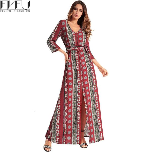 

fashion 2018 new spring v-neck dress women kick pleat dress women hree-quarter sleeves dresses long dresses plus size, White;black