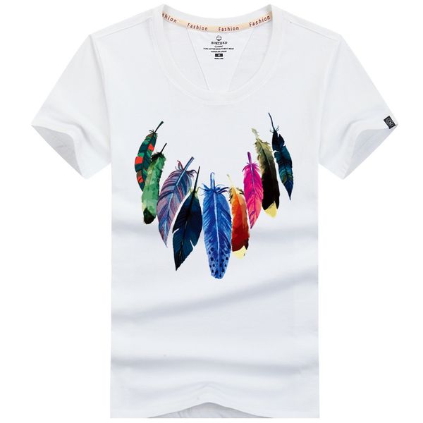 

feather plus summer size 3xl 2018 men's t shirt cool short casual sleeve tee printed colorful 2xl birds 4xl 5xl ahbvi, Black