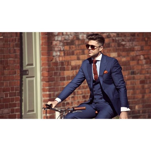 

latest coat pant designs navy blue casual men suit double breasted slim fit skinny 3 piece tuxedo custom gentle suits masculino, White;black