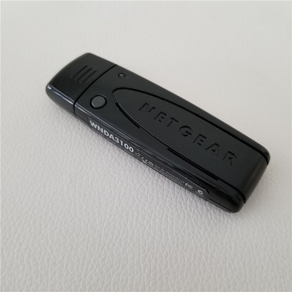 WNDA3100 V2 Notebook USB WIFI WIFI RECEBISTOR DE REDE REDE BLACK BLACK PARA COMPUTADOR E TV PANASONIC