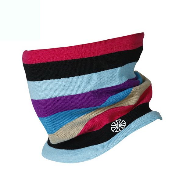 

winter scarf for 2017 fashion women men ski scarf wool rainbow collar scarves neck ring, Blue;gray