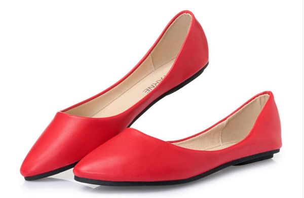 

send 2018 summer pointed end flat bottom single shoes woman, Black