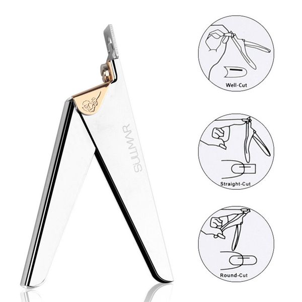 

1pc nail art nail cutter manicure cutter clipper acrylic gel false tip stainless steel professional clippers
