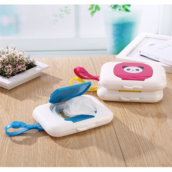 

16*12*4cm tissue canister plastic box wet tissue wipes box for baby travel trolleys portable transparent dispenser qb887323