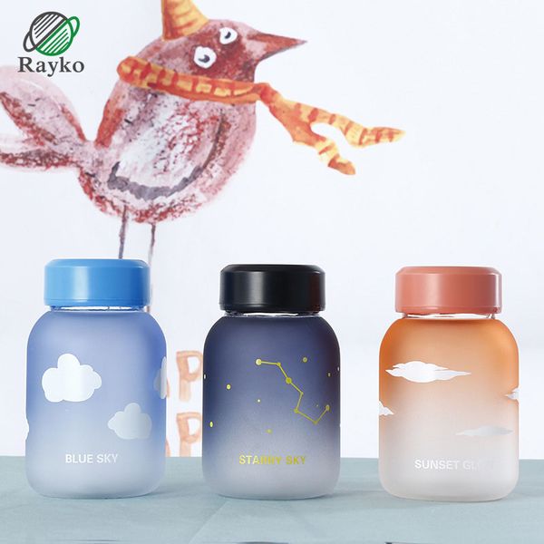 Acheter Bande Dessinée En Verre Petites Bouteilles Deau Mignon Portable De Loisir Scellé étanche Bouteille Deau 550ml Publicité Cadeau Verres De