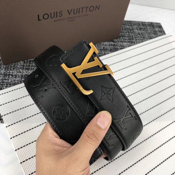 

big buckle genuine leather belt with designer belts men women new mens belts luxury belt, Black;brown