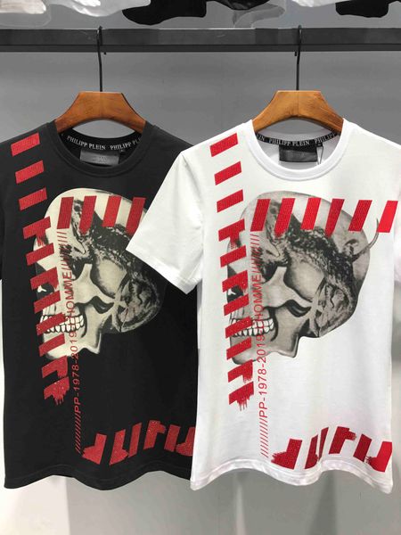 

Высокое качество 2018 череп рубашка поло качество летняя мода мужская футболка диз