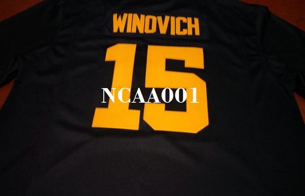 

youth #15 chase winovich michigan wolverines alumni college jersey s-4xlor custom any name or number jersey, Black;red
