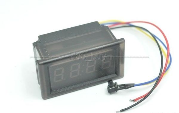 Freeshipping wasserdichte digitale grüne LED-Uhr, Timer, DC 12 V, 24 V, Auto, Motorrad, Roller, Fahrrad, elektronische Uhr