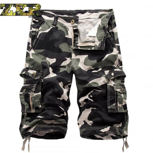 

cargo tactical shorts men cool camouflage summer cotton hiking short pants clothing comfortable camo men cargo shorts, Brown;gray