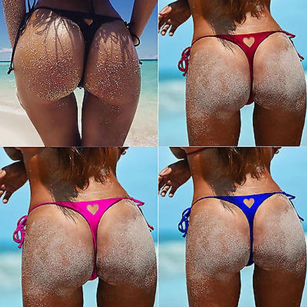 

brazilian women bikini bottom ladies v thong g-string beach swimsuit swimwear, White;black