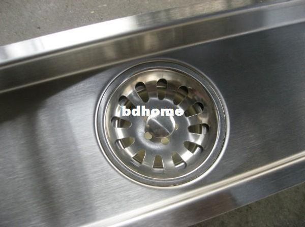 

60cm x10cm large-traffic stainless steel bathroom shower long floor waste floor linear side waste drain bc04