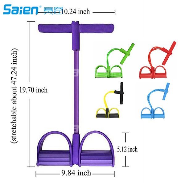 

resistance bands sit-up bodybuilding expander multifunction leg exerciser pull rope home gym equipment