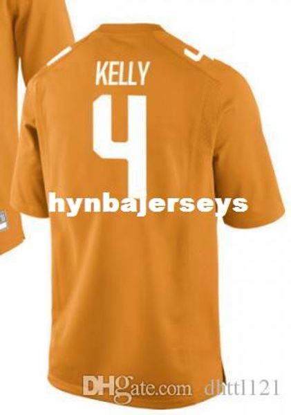 

men #4 orange john kelly tennessee volunteers alumni football jersey stitched football jerseys, Black;red