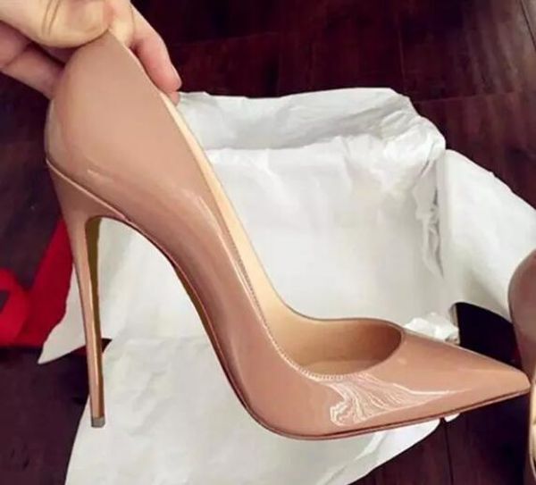 

Top Quality New Women Shoes Red Bottoms High Heels Sexy Pointed Toe Red Sole 8cm 10cm 12cm Pumps Come With Logo dust bags Wedding shoes