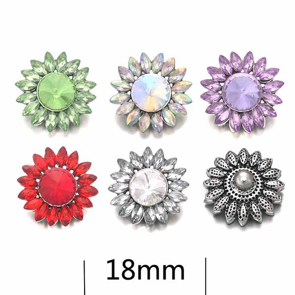 

кристалл w433 3d 18 мм 20 мм горный хрусталь металлические кнопки оснастки для браслет ожерелье сменные ювелирные изделия женщины аксессуары