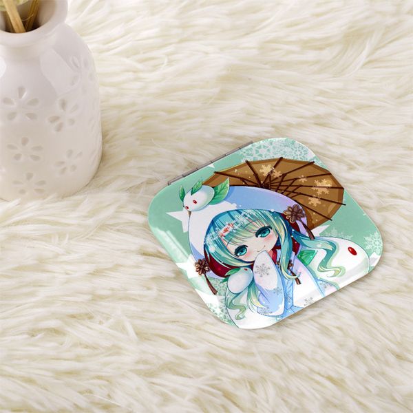 

anime cartoon japanese hatsune miku cute makeup tool lens double sided mirror