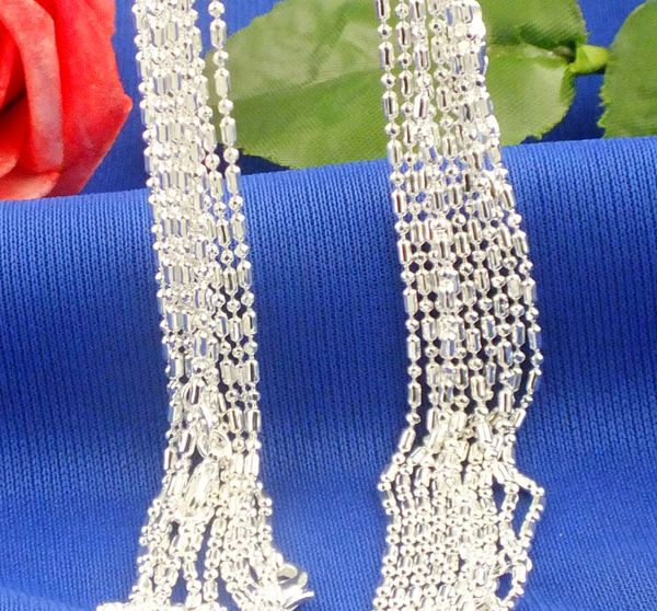 

whole saleh:hyde womens jewelry 1pc silver color hexagon chain necklace 1.4mm 16-30inch