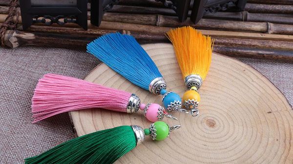 Diy Accessories Chinese Style Lobster Clasp Tassel Vertical Soft