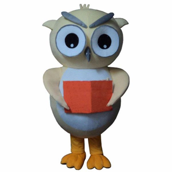 

2018 owl mascot costume cartoon fancy dress suit mascot costume adult, Red;yellow
