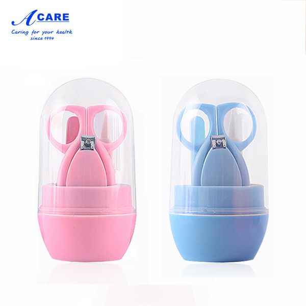 

nail care set infant finger shear trimmer scissors nail clippers storage box travel shell shear manicure grooming kit 4pcs