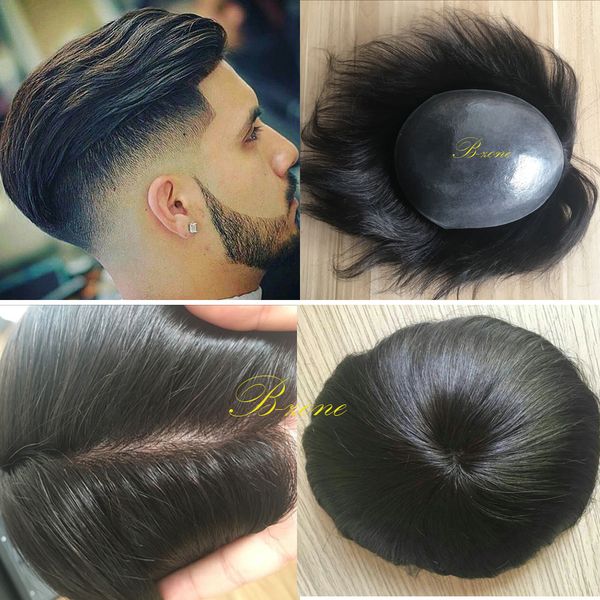 2020 Good Durable Thin Skin Men Toupee 8x10inch Hair Men Wig