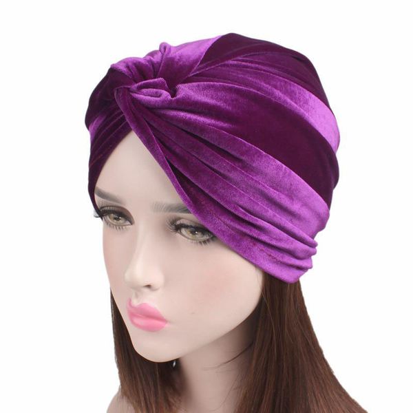 

new knotted women luxury twist women headband cap hair velvet winter soft accessories headwrap turbante turban chemo tvpjv, White;black