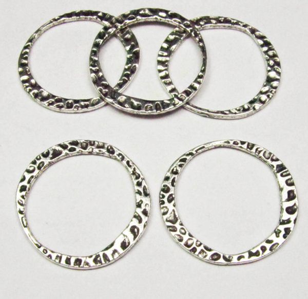 

античное серебро кованые кольца подвески подвески 30 мм a501-3, Black