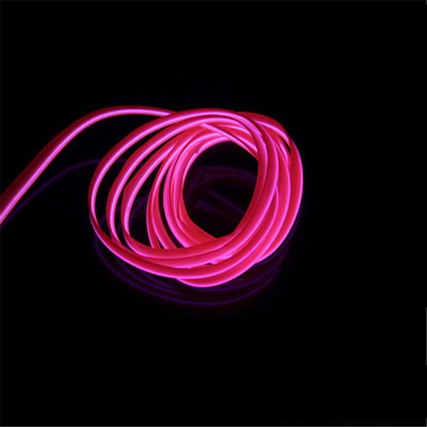 

AUTO 2meters 12V EL Wire Cold light lamp Neon Lamp Car Atmosphere Lights Unique Decor Interior Lamp LED bulbs car styling