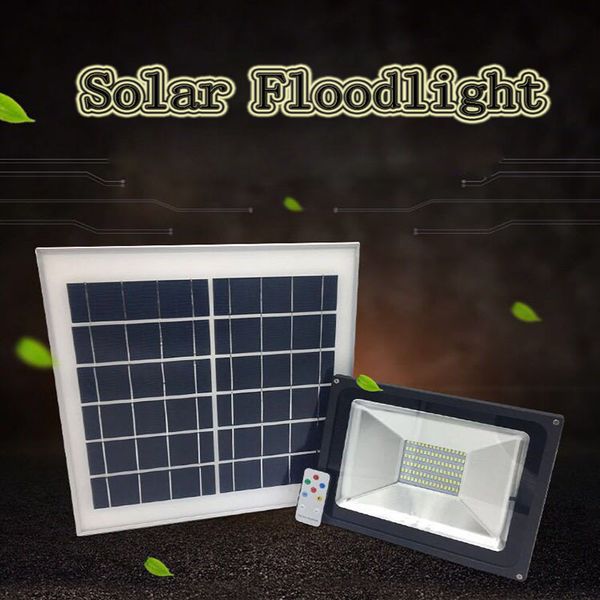 Luz de rua solar 96 LEDs 10 W 20 W 30 W 50 W Sensor Escuro Luzes Solares Spotlight Lâmpadas de Parede Holofote Lâmpada Solar Luz Luz de Inundação Ao Ar Livre