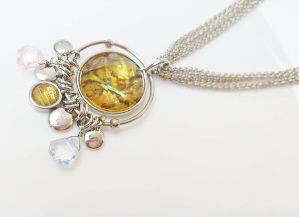 

fashion jewelry vintage beads pendant necklace lady's women's necklaces, Silver