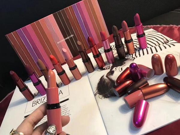 

Hot makeup Brand M Lipstick Set 12colors Lipstick Matte 12pcs/set with Gift Box 12 sets DHL shipping