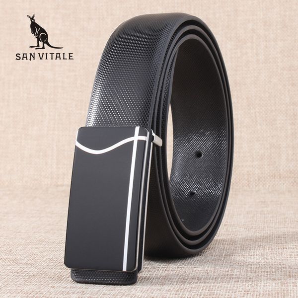 

new brand designer belts men cowhide young fashion leather buckle men belt luxury bussiness casual hipping, Black;brown