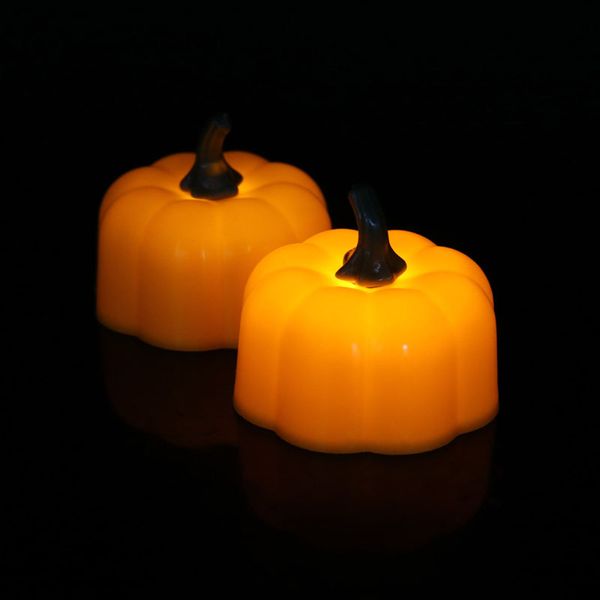 Halloweenkerzen 3 Stück//Paket Kürbiskerzen Schwimmkerze /"Kürbis/"