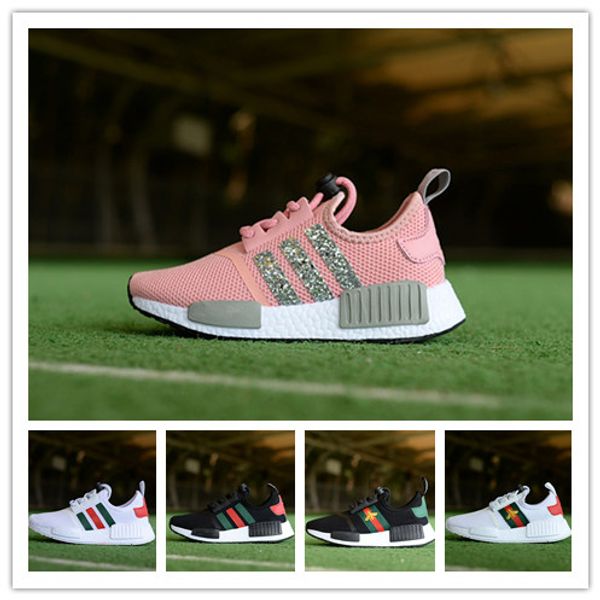 

Children 039 boy girl nmd kid toddler hoe white red pink cry tal white equin trainer city ock neaker r1 running hoe ize 2