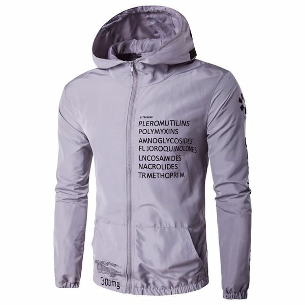 

autumn and winter fashion jacket men;s casual men;s long sleeve letter print hooded jacket, Black;brown