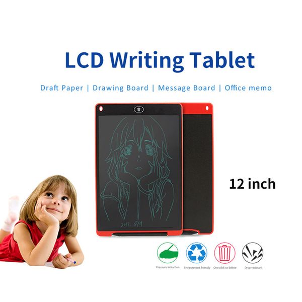 

12 inch LCD Writing Tablet Electronic Blackboard Handwriting Pad Digital Drawing Board Painting Graphics Tablets For Children Kids Adults