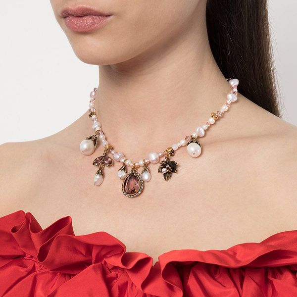 

amorita boutique natural pearl wing light luxury necklace, Silver
