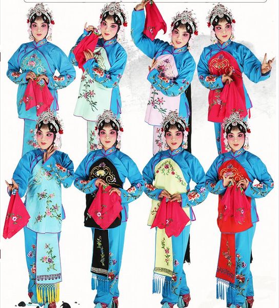 Peking-Opern-Bühnenoutfit, Damenkostüme, Opern-Dame-Mädchen-Kleidung, chinesische traditionelle Peking-Oper, dramaturgisches Kostüm