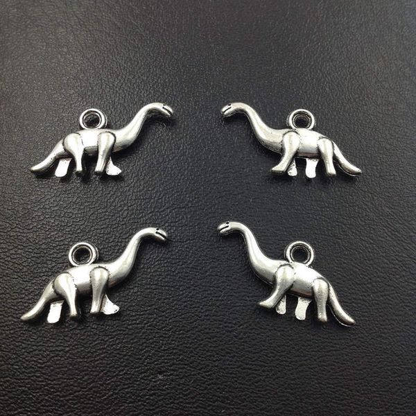 

античный серебряный динозавр шарм кулон necklacebracelet аксессуары мода женщины мужчины ювелирные изделия оптовая уникальный подарок, Bronze;silver