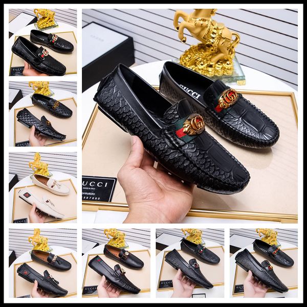 

344 style designer brand male casual flats shoe cowhide leather slip-on mocassin metal button men's suit shoe size 38-44, Black