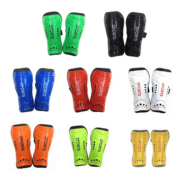 

ultra light soft plastic+eva foam professional football shin pad soccer guards sport leg protector kids 8colors leg safety, Black